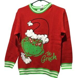 The Grinch Stole Christmas Ugly Christmas Sweater Red‎ Green Size XS 5-6